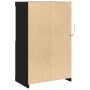 Aparador con Luces LED Roble Negro 60,5x37x100 cm de , Taquillas y armarios de almacenamiento - Ref: Foro24-863017, Precio: 9...