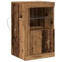 Aparador con Luces LED Madera Vieja 41x37x67 cm de , Taquillas y armarios de almacenamiento - Ref: Foro24-863018, Precio: 61,...