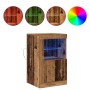 Aparador con Luces LED Madera Vieja 41x37x67 cm de , Taquillas y armarios de almacenamiento - Ref: Foro24-863018, Precio: 61,...