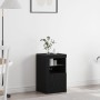 Sideboard con luces LED Roble Negro 41x37x67 cm de , Taquillas y armarios de almacenamiento - Ref: Foro24-863022, Precio: 64,...