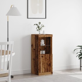 Comprar Sideboard con luces LED Madera antigua