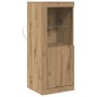 Aparador con Luces LED Roble Artisan 41x37x100 cm de , Aparadores - Ref: Foro24-863025, Precio: 72,45 €, Descuento: %