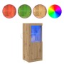 Aparador con Luces LED Roble Artisan 41x37x100 cm de , Aparadores - Ref: Foro24-863025, Precio: 72,45 €, Descuento: %