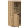 Aparador con Luces LED Roble Artisan 41x37x100 cm de , Aparadores - Ref: Foro24-863025, Precio: 72,45 €, Descuento: %