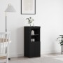 Sideboard con luces LED Negro Roble 41x37x100 cm de , Aparadores - Ref: Foro24-863026, Precio: 81,02 €, Descuento: -5%%