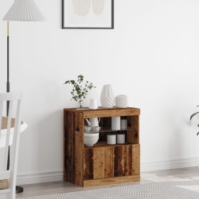 Sideboard con luces LED Madera vieja 60x37x67 cm de , Aparadores - Ref: Foro24-863027, Precio: 69,03 €, Descuento: %