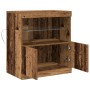 Sideboard con luces LED Madera vieja 60x37x67 cm de , Aparadores - Ref: Foro24-863027, Precio: 69,03 €, Descuento: %
