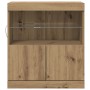 Sideboard de con luces LED Roble Artesano 60x37x67 cm de , Aparadores - Ref: Foro24-863028, Precio: 73,10 €, Descuento: %