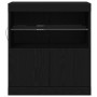 Aparador con luces LED Negro Roble 60x37x67 cm de , Aparadores - Ref: Foro24-863029, Precio: 77,52 €, Descuento: %