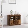Aparador  con Luces LED Madera Vieja 81x37x67 cm | Foro24.es | Tu tienda online para hogar, jardín y más Foro24.es