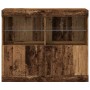 Aparador  con Luces LED Madera Vieja 81x37x67 cm | Foro24.es | Tu tienda online para hogar, jardín y más Foro24.es