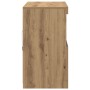 Aparador con luces LED de roble artesanal 81x37x67 cm de , Aparadores - Ref: Foro24-863031, Precio: 86,15 €, Descuento: %
