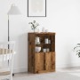 Aparador con Luces LED Madera Vieja 60x37x100 cm de , Aparadores - Ref: Foro24-863033, Precio: 87,64 €, Descuento: %