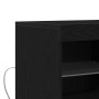 Aparador con Luces LED Roble Negro 81x37x67 cm de , Aparadores - Ref: Foro24-863032, Precio: 91,15 €, Descuento: %