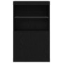 aparador con luces LED roble negro 60x37x100 cm de , Aparadores - Ref: Foro24-863035, Precio: 92,65 €, Descuento: %