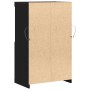 aparador con luces LED roble negro 60x37x100 cm de , Aparadores - Ref: Foro24-863035, Precio: 92,65 €, Descuento: %