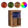 Aparador con Luces LED Madera Vieja 41x37x67 cm de , Aparadores - Ref: Foro24-863036, Precio: 56,07 €, Descuento: %