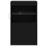 Mueble de TV con Luces LED Madera Negra 41x37x67 cm de , Aparadores - Ref: Foro24-863038, Precio: 58,18 €, Descuento: -5%%