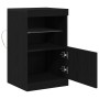 Mueble de TV con Luces LED Madera Negra 41x37x67 cm de , Aparadores - Ref: Foro24-863038, Precio: 58,18 €, Descuento: -5%%