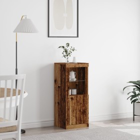 Aparador con Luces LED Madera Vieja 41x37x100 cm de , Aparadores - Ref: Foro24-863039, Precio: 73,65 €, Descuento: %
