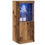 Aparador con Luces LED Madera Vieja 41x37x100 cm de , Aparadores - Ref: Foro24-863039, Precio: 73,65 €, Descuento: %