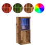 Aparador con Luces LED Madera Vieja 41x37x100 cm de , Aparadores - Ref: Foro24-863039, Precio: 73,65 €, Descuento: %