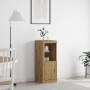 Aparador con Luces LED Roble Artesanal 41x37x100 cm de , Aparadores - Ref: Foro24-863040, Precio: 73,65 €, Descuento: %