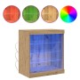 Sideboard con luces LED Roble Artisan 60,5x37x67 cm de , Aparadores - Ref: Foro24-863043, Precio: 72,71 €, Descuento: %