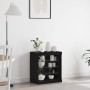 Aparador con luces LED Negro Roble 60,5x37x67 cm de , Aparadores - Ref: Foro24-863044, Precio: 77,02 €, Descuento: %