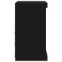 Aparador con luces LED Negro Roble 60,5x37x67 cm de , Aparadores - Ref: Foro24-863044, Precio: 77,02 €, Descuento: %
