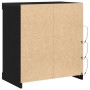 Aparador con luces LED Negro Roble 60,5x37x67 cm de , Aparadores - Ref: Foro24-863044, Precio: 77,02 €, Descuento: %