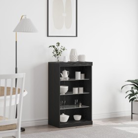Comprar Aparador con Luces LED Roble Negro