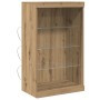 Sideboard con Luces LED de de Roble Artesano 60,5x37x100 cm de , Aparadores - Ref: Foro24-863046, Precio: 81,42 €, Descuento: %