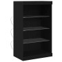 Aparador con Luces LED Roble Negro 60,5x37x100 cm | Foro24.es | Tu tienda online para hogar, jardín y más Foro24.es