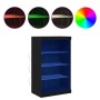 Aparador con Luces LED Roble Negro 60,5x37x100 cm | Foro24.es | Tu tienda online para hogar, jardín y más Foro24.es