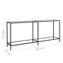 Mesa consola vidrio templado transparente 180x35x75,5 cm de vidaXL, Mesas auxiliares - Ref: Foro24-331702, Precio: 111,16 €, ...