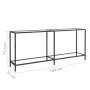 Mesa consola vidrio templado transparente 180x35x75,5 cm de vidaXL, Mesas auxiliares - Ref: Foro24-331702, Precio: 109,18 €, ...