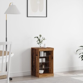 Sideboard de con luces LED Madera Vieja 41x37x67 cm de , Aparadores - Ref: Foro24-863051, Precio: 61,64 €, Descuento: %