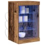 Sideboard de con luces LED Madera Vieja 41x37x67 cm de , Aparadores - Ref: Foro24-863051, Precio: 61,64 €, Descuento: %
