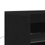 Aparador con Luces LED Roble Negro 41x37x67 cm de , Aparadores - Ref: Foro24-863053, Precio: 67,75 €, Descuento: %