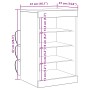 Aparador con Luces LED Roble Negro 41x37x67 cm de , Aparadores - Ref: Foro24-863053, Precio: 67,75 €, Descuento: %