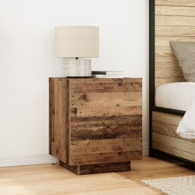 Cabinet de Noche con Luces LED Madera Vieja 45x40x55 cm de , Mesitas de noche - Ref: Foro24-863057, Precio: 79,38 €, Descuent...
