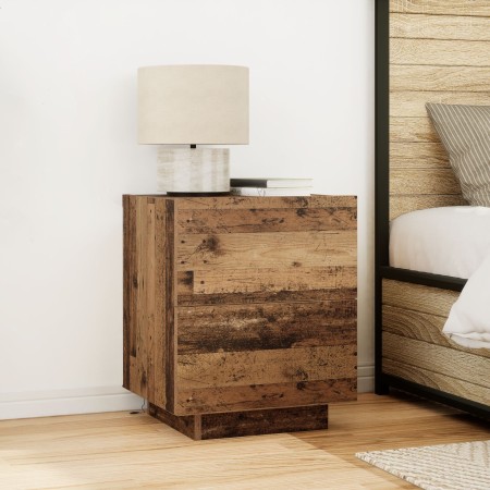 Cabinet de Noche con Luces LED Madera Vieja 45x40x55 cm de , Mesitas de noche - Ref: Foro24-863057, Precio: 79,38 €, Descuent...