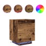 Cabinet de Noche con Luces LED Madera Vieja 45x40x55 cm de , Mesitas de noche - Ref: Foro24-863057, Precio: 79,38 €, Descuent...