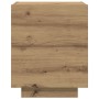 Cabinet de Noche con Luces LED Madera de Roble 45x40x55 cm de , Mesitas de noche - Ref: Foro24-863059, Precio: 79,38 €, Descu...