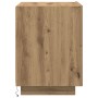 Cabinet de Noche con Luces LED Madera de Roble 45x40x55 cm de , Mesitas de noche - Ref: Foro24-863059, Precio: 79,38 €, Descu...