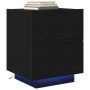 Mesas de Noche con Luces LED 2 pcs Negro Roble 45x40x55 cm de , Mesitas de noche - Ref: Foro24-863062, Precio: 143,05 €, Desc...