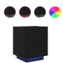 Mesas de Noche con Luces LED 2 pcs Negro Roble 45x40x55 cm de , Mesitas de noche - Ref: Foro24-863062, Precio: 143,05 €, Desc...