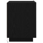 cabinet de noche con luces LED Negro Roble 45x40x55 cm de , Mesitas de noche - Ref: Foro24-863061, Precio: 83,96 €, Descuento: %
