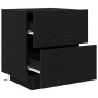 Mesas de Noche con Luces LED 2 pcs Negro Roble 45x40x55 cm de , Mesitas de noche - Ref: Foro24-863062, Precio: 143,05 €, Desc...